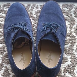 Cole Haan Men's Blue Suede Oxfords